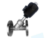 Plastic head Pneumatic Flange Angle seat valve